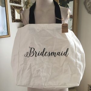 Made for You Bridesmaid tote NEW 18”Lx20”W